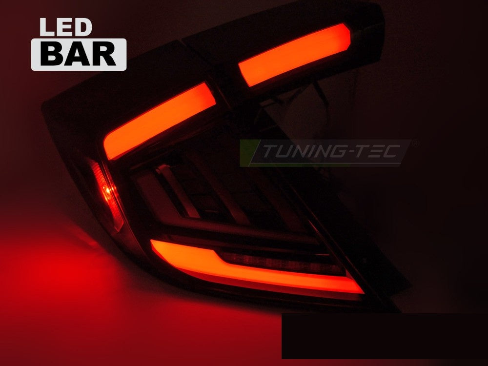 Honda Civic X Hatchback baklykter LED tonet finish komplett sett
