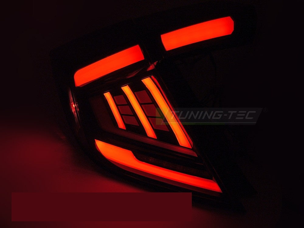 Baklykter med smoke-design for Honda Civic X 2016–2021 venstre side