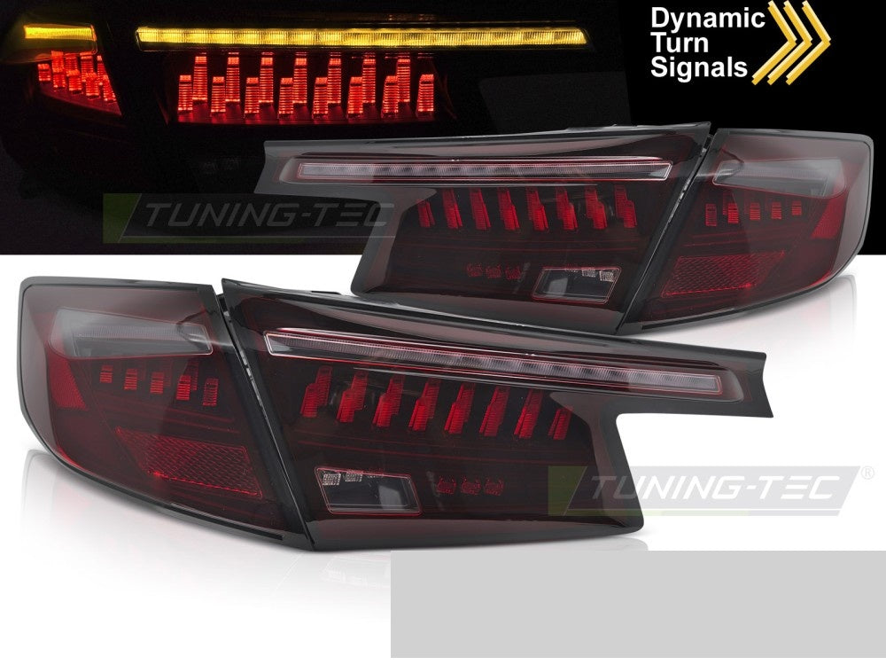 Honda Civic XI Hatchback LED baklykter smoke-tonet nærbilde