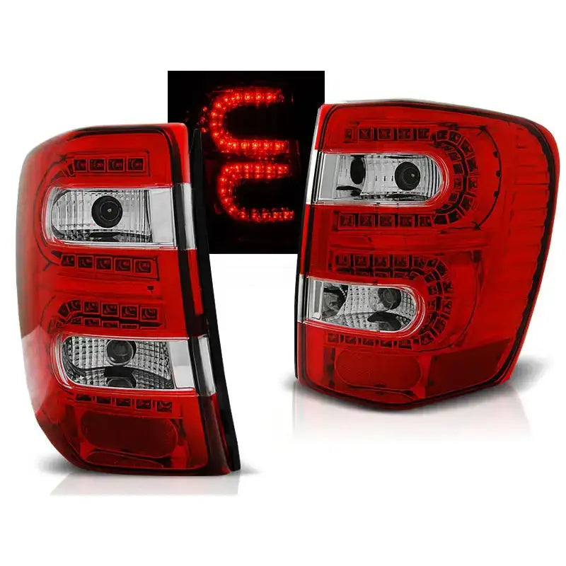 Baklykter Jeep Grand Cherokee 99-05 Red White Led - 1