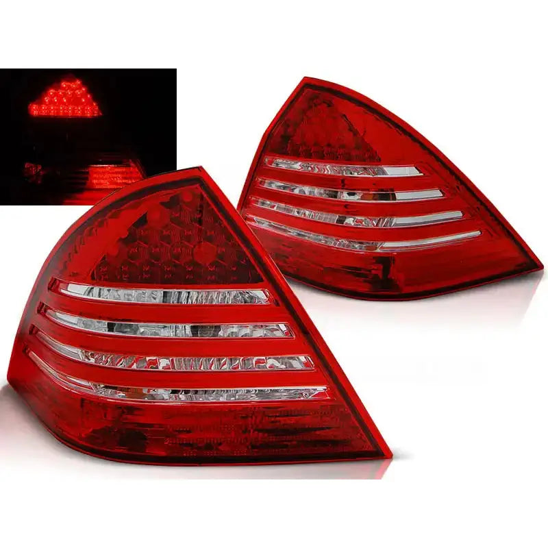 Baklykter Mercedes C-klasse W203 Sedan 00-04 Red White Led - 1