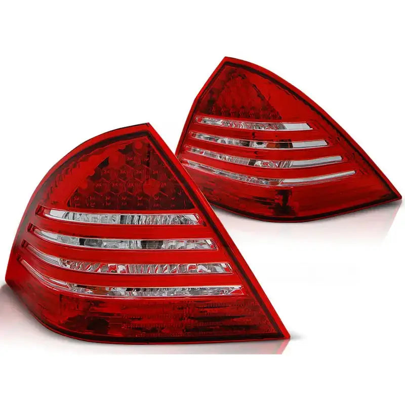 Baklykter Mercedes C-klasse W203 Sedan 00-04 Red White Led - 2