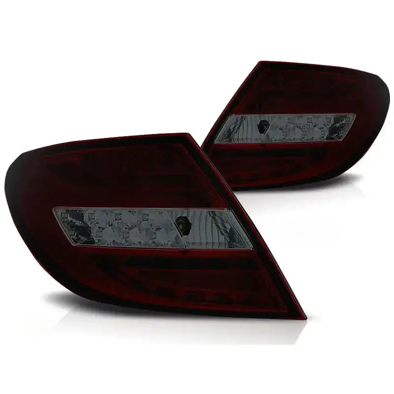 Baklykter Mercedes C-klasse W204 Sedan 07-10 Red Smoke Led Bar Limousine - 2