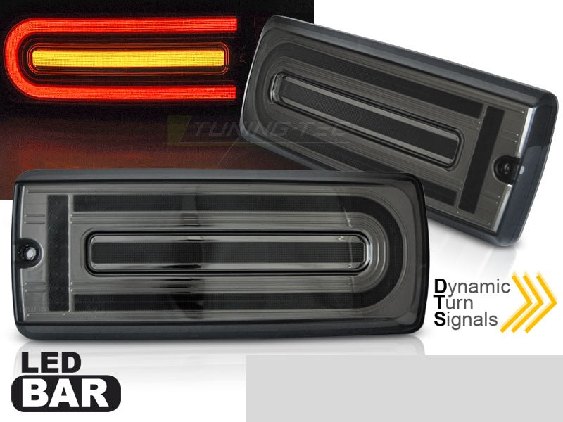 Smoke baklykter med LED-bar for Mercedes W463 G-Klasse nærbilde