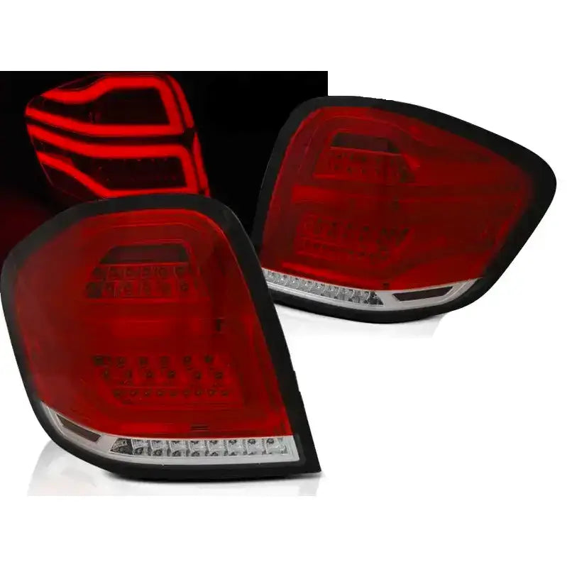 Baklykter Mercedes M-klasa W164 09-11 Red White Led