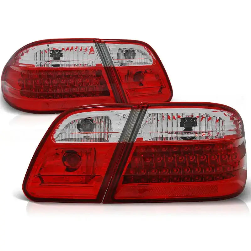 Baklykter Mercedes W210 95-03.02 Red White Led - 2