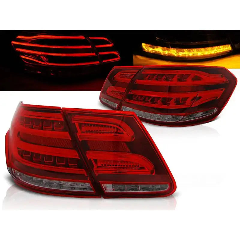 Baklykter Mercedes W212 E-klasse 09-13 Red Smoke Led - 1