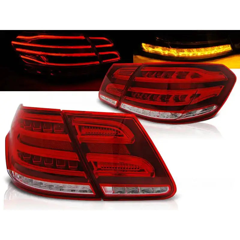 Baklykter Mercedes W212 E-klasse 09-13 Red White Led - 1