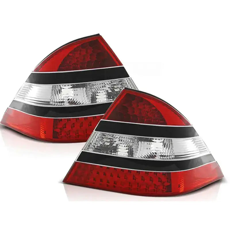 Baklykter Mercedes W220 S-klasse 09.98-05.05 Red Black Led - 2