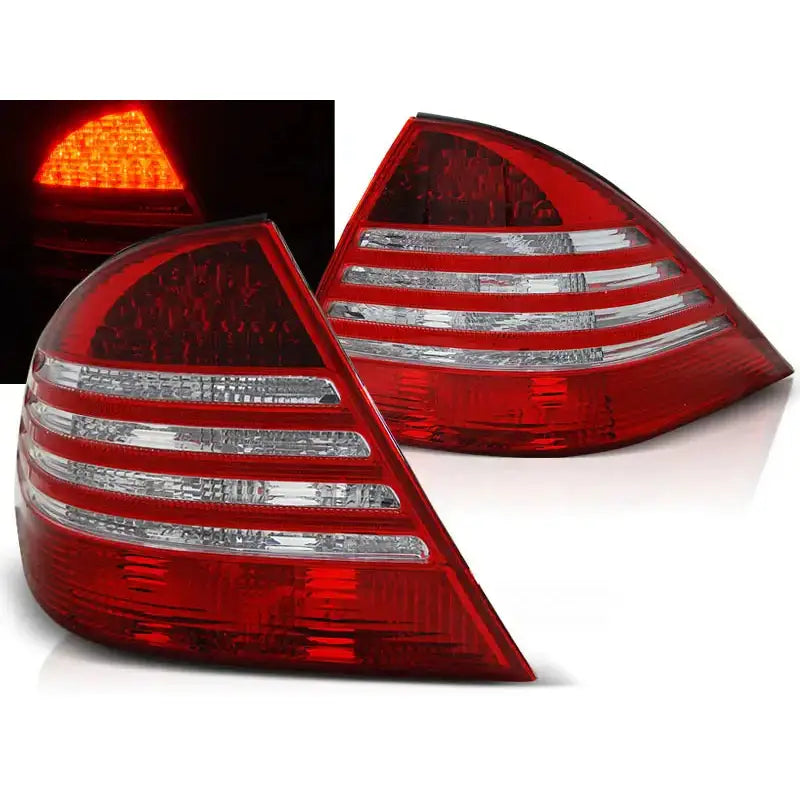 Baklykter Mercedes W220 S-klasse 09.98-05.05 Red White Led - 1