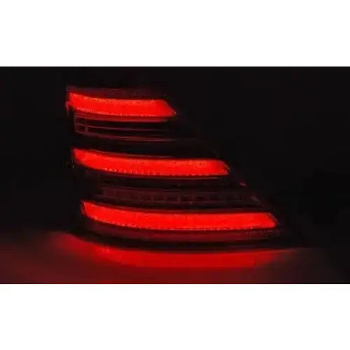 Baklykter Mercedes W221 S-klasse 05-09 Red Smoke Led Seq W222 Look - 2