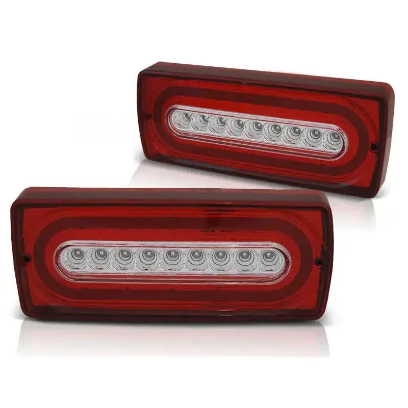 Baklykter Mercedes W463 G-klasa 90-12 Red White Led Seq - 2