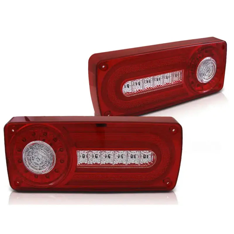 Baklykter Mercedes W463 G-klasse 90-12 Red White Led Bar - 2