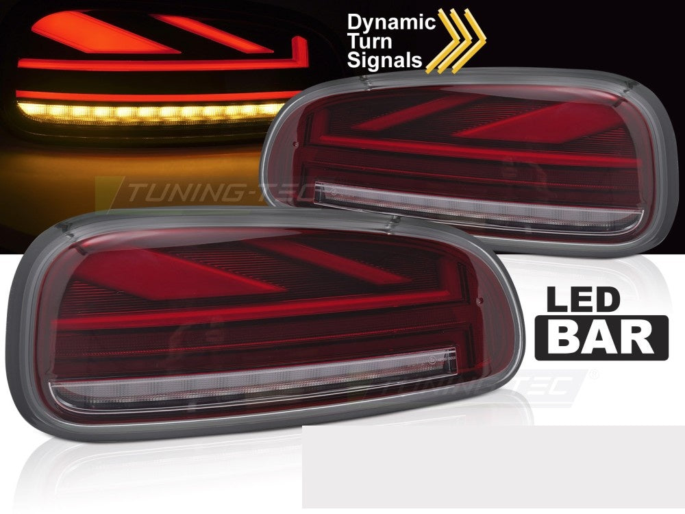 Baklykter Mini Clubman F54 med LED-teknologi rød finish nærbilde