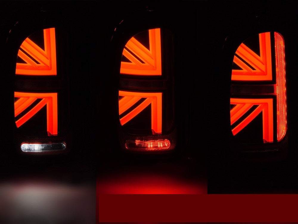 Baklykter Mini Clubman R55 med full LED-teknologi rød finish