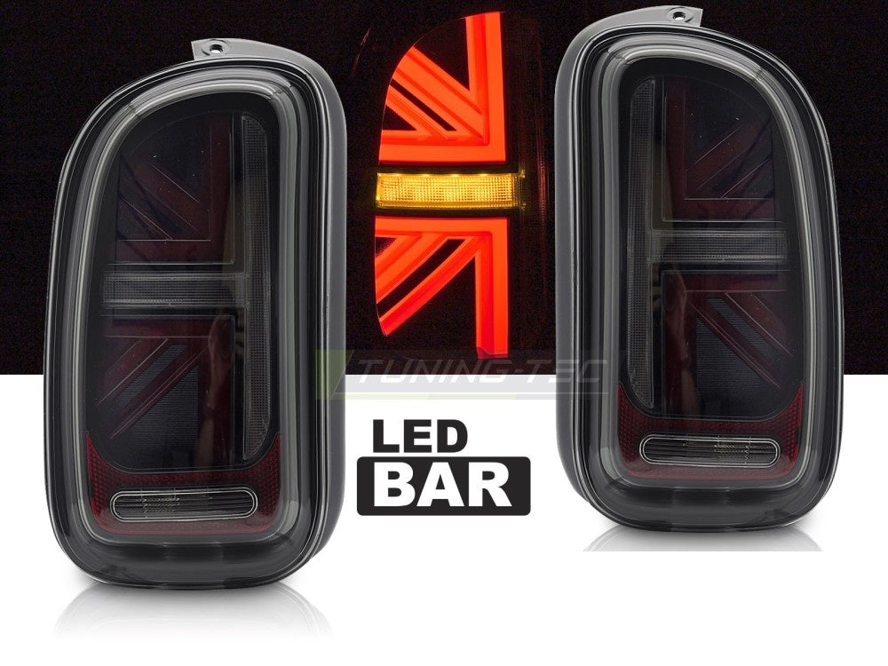 Tonede LED-baklykter for Mini Cooper R55 Clubman komplett sett