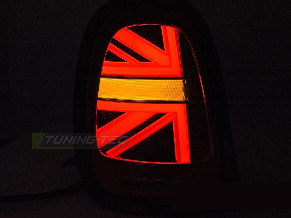 Rød LED baklykt Mini Cooper F55 F56 2014–2017 detaljbilde lysmønster