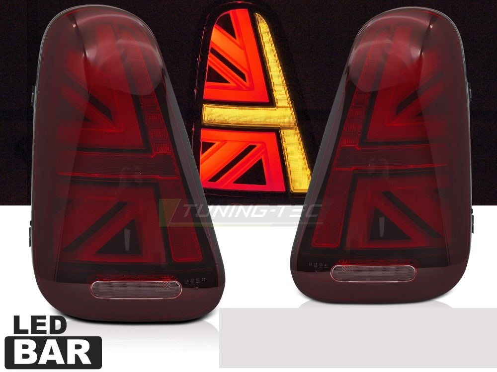 Nærbilde av LED baklykter i rød for Mini Cooper R50 R52 R53