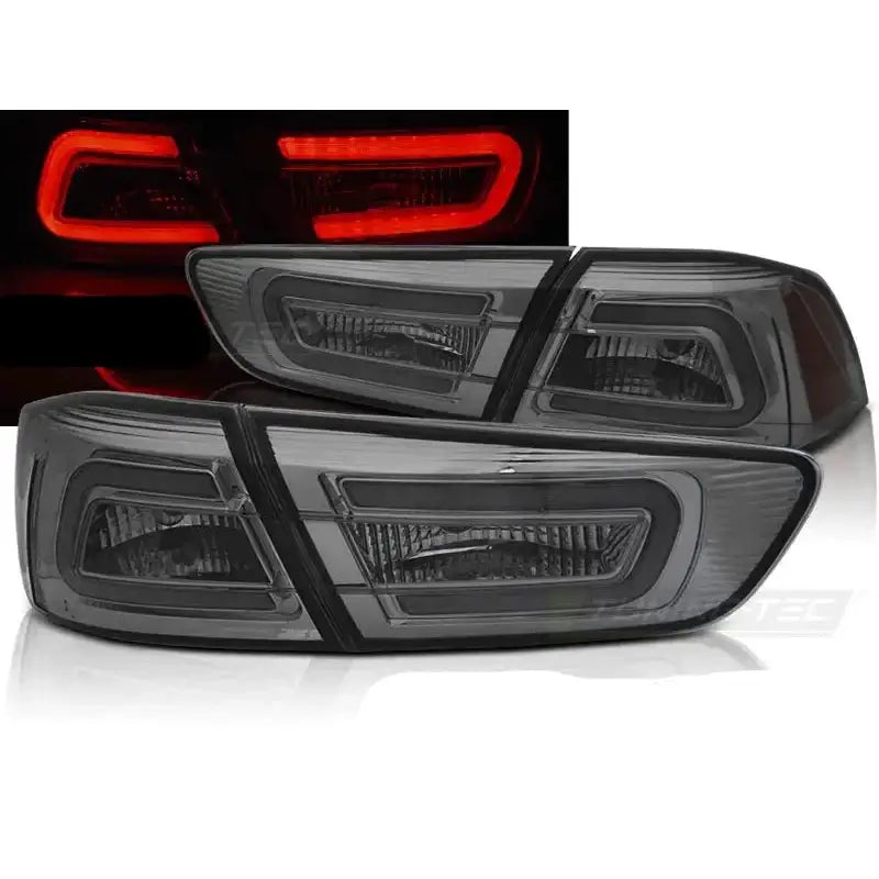 Baklykter Mitsubishi Lancer 8 Sedan 08-11 Smoke Led Bar - 1