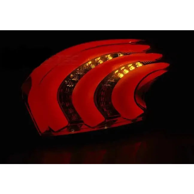 Baklykter Peugeot 208 4.12-06.15 Red Smoke Led Bar - 4