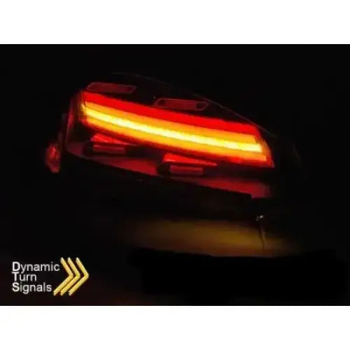 Baklykter Porsche Boxster / Cayman 987 09-12 Led Bar Black-smoke Seq Led