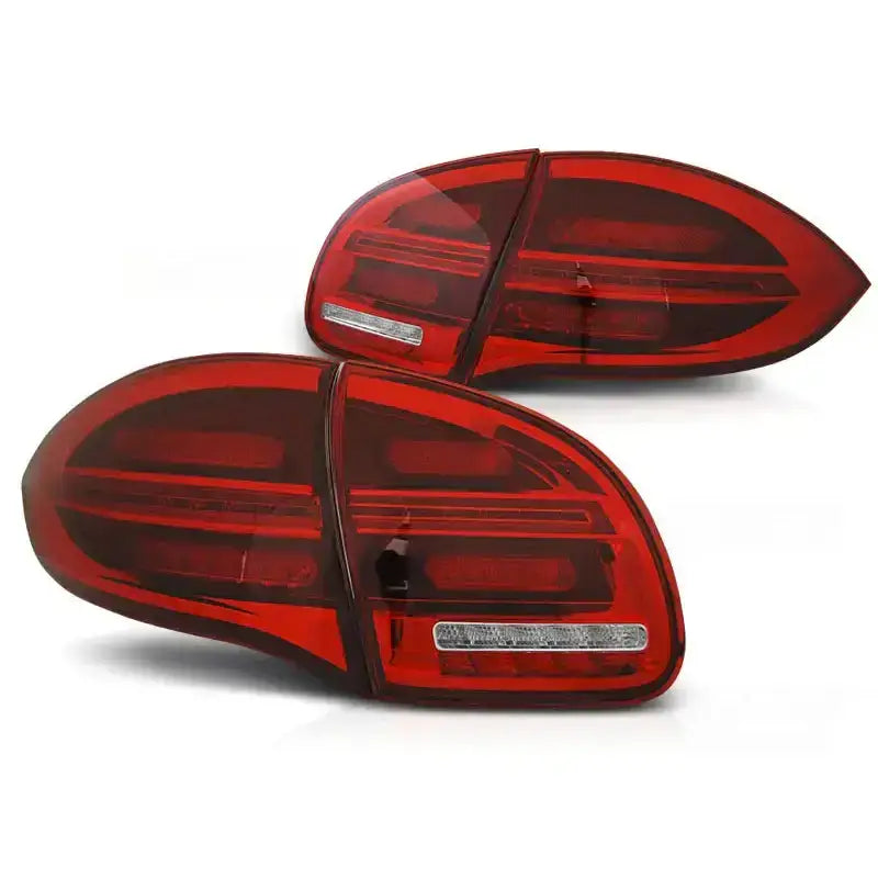 Baklykter Porsche Cayenne 10-15 Red White Led