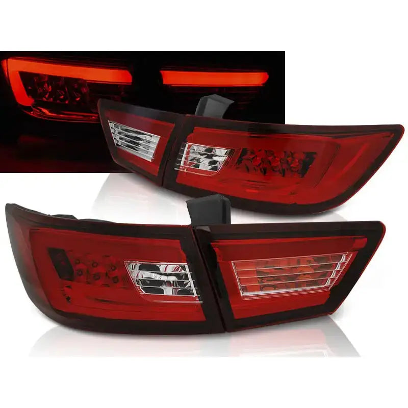 Baklykter Renault Clio Iv 13- Hatchback Led Bar Red White - 1