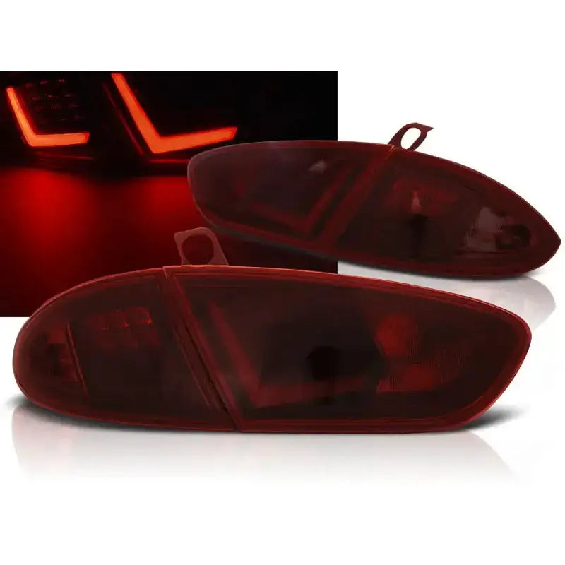 Baklykter Seat Leon 03.09-13 Red Smoke Led Bar - 1