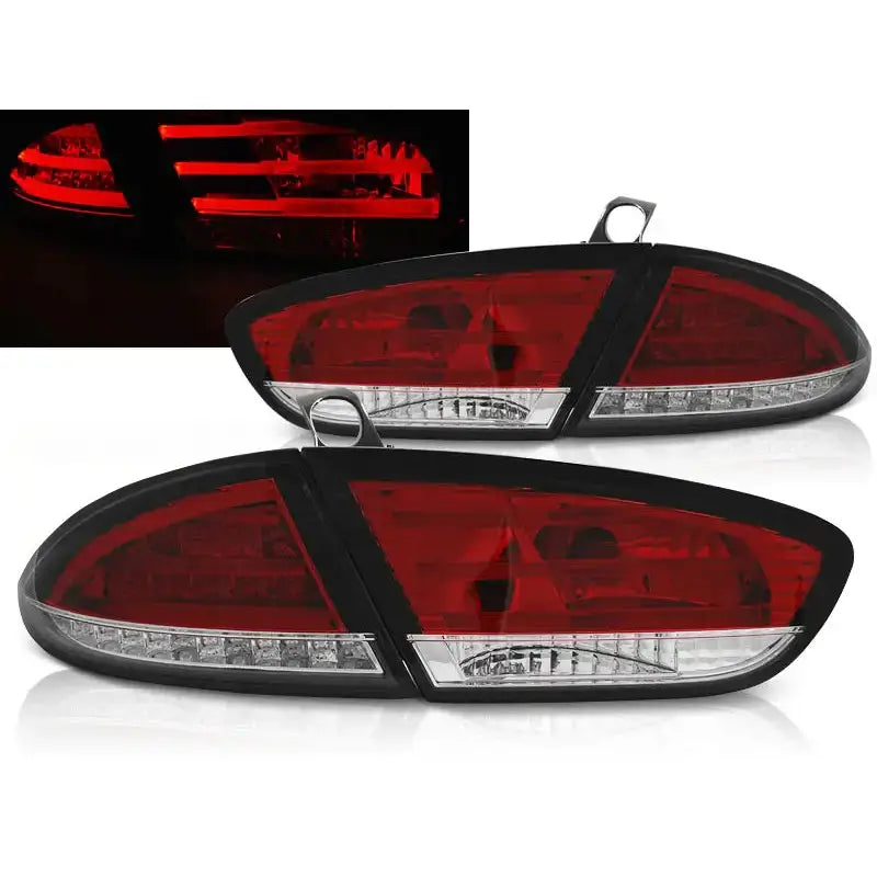 Baklykter Seat Leon 03.09-13 Red White Led - 1