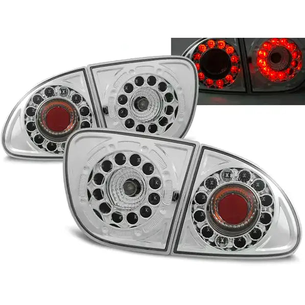 Baklykter Seat Leon 04.99-08.04 Chrome Circle Led - 1