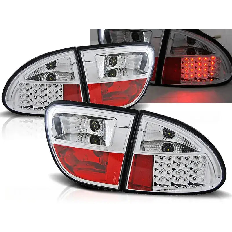 Baklykter Seat Leon 04.99-08.04 Chrome Led - 1