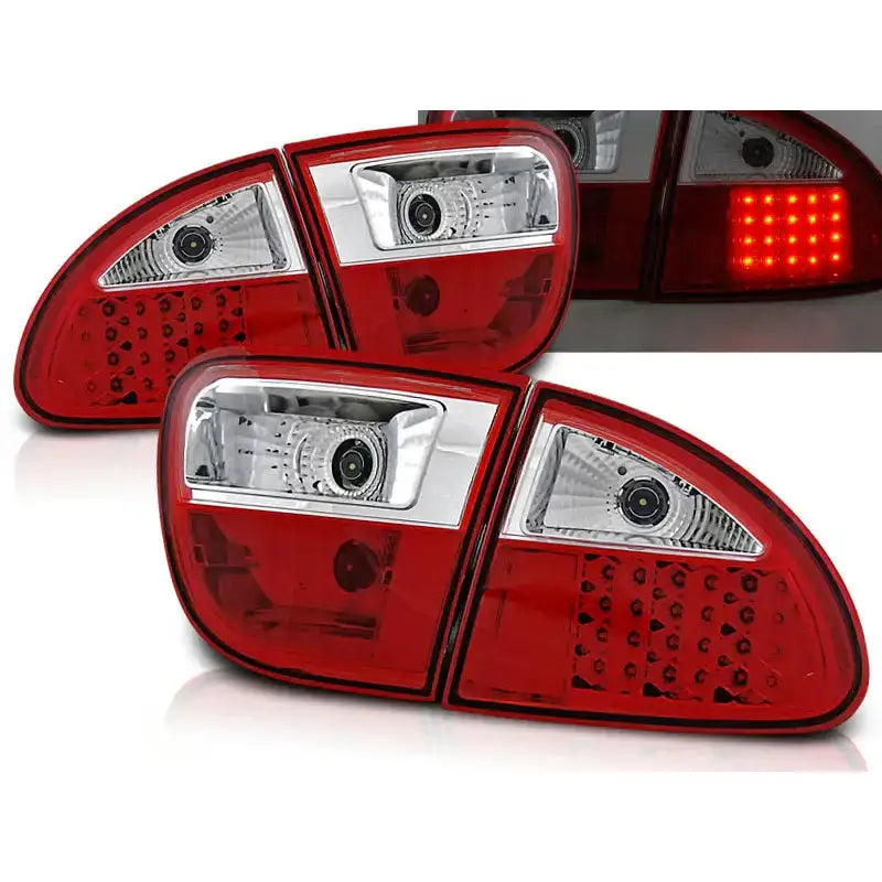 Baklykter Seat Leon 04.99-08.04 Red White Led - 1