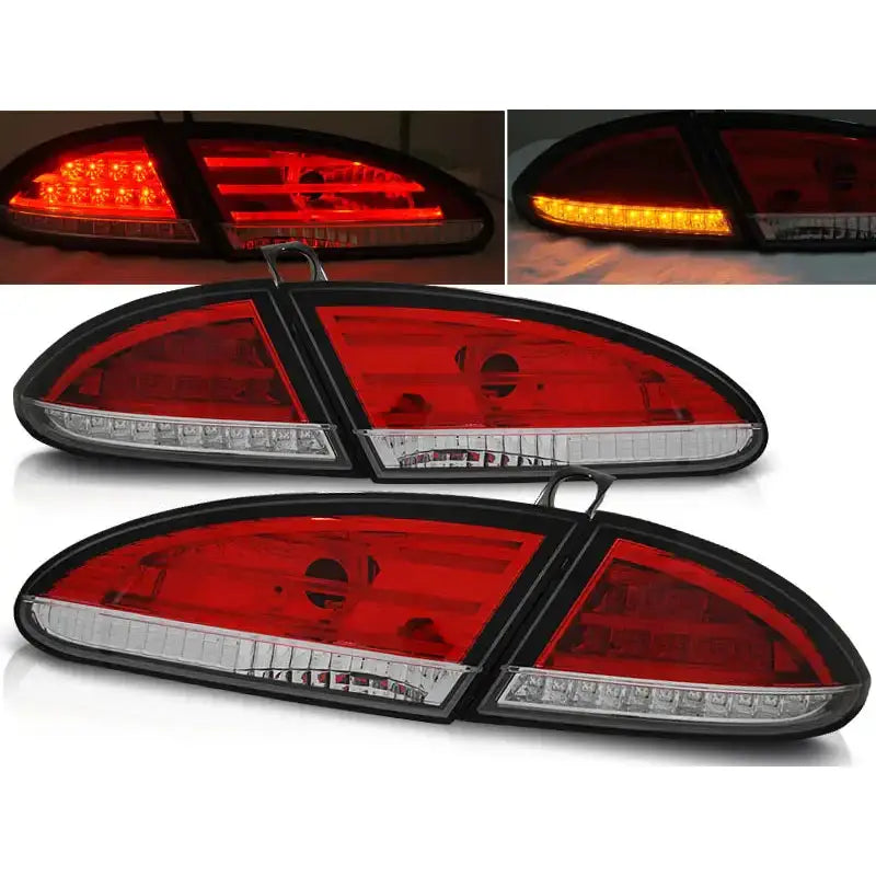 Baklykter Seat Leon 06.05-09 Red White Led - 1