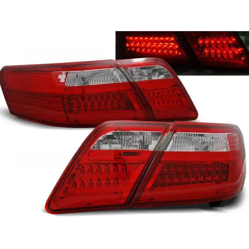 Baklykter Toyota Camry 6 Xv40 06-09 Red White Led - 1