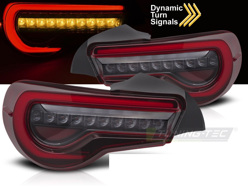 Baklykter med LED Bar-teknologi til Toyota GT86 rød nærbilde høyre side