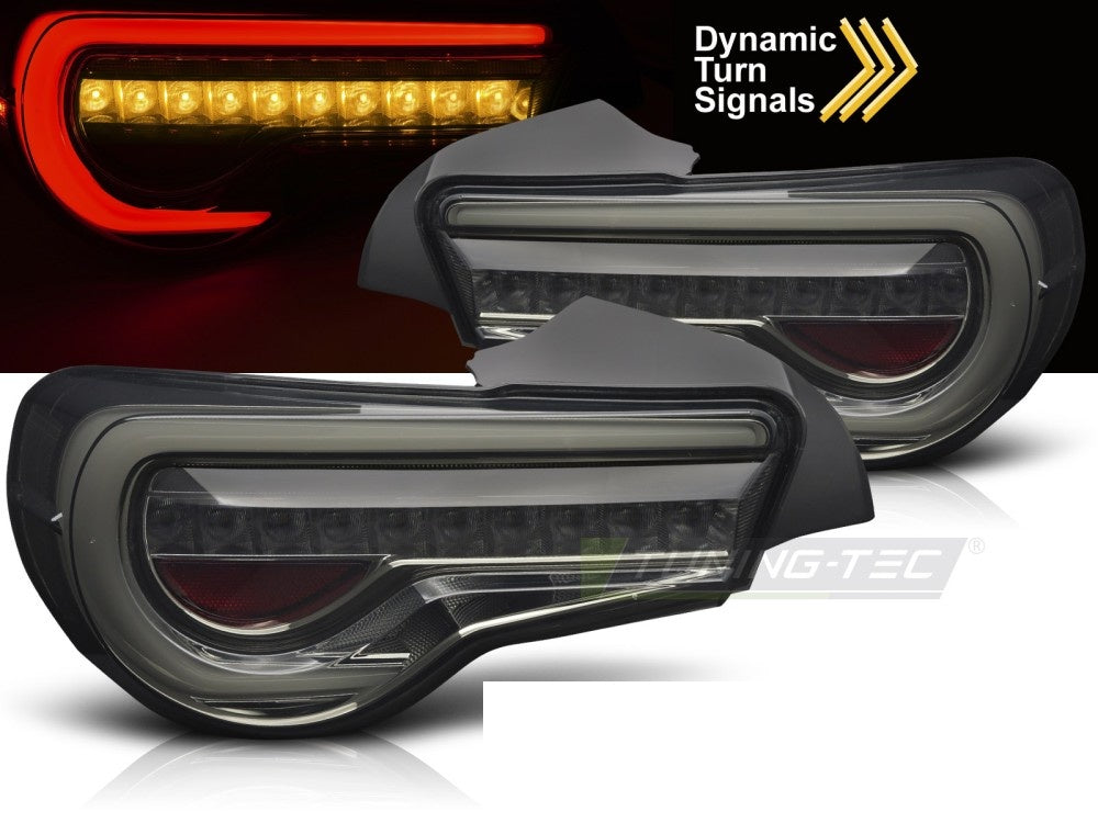 LED Bar baklykter Toyota GT86 smoke finish nærbilde av LED-stripe