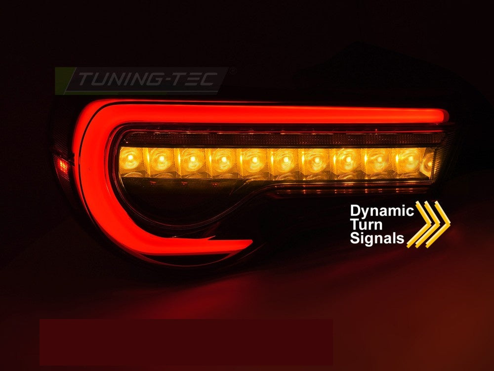 Smoke baklykter Toyota GT86 LED Bar design komplett sett høyre og venstre