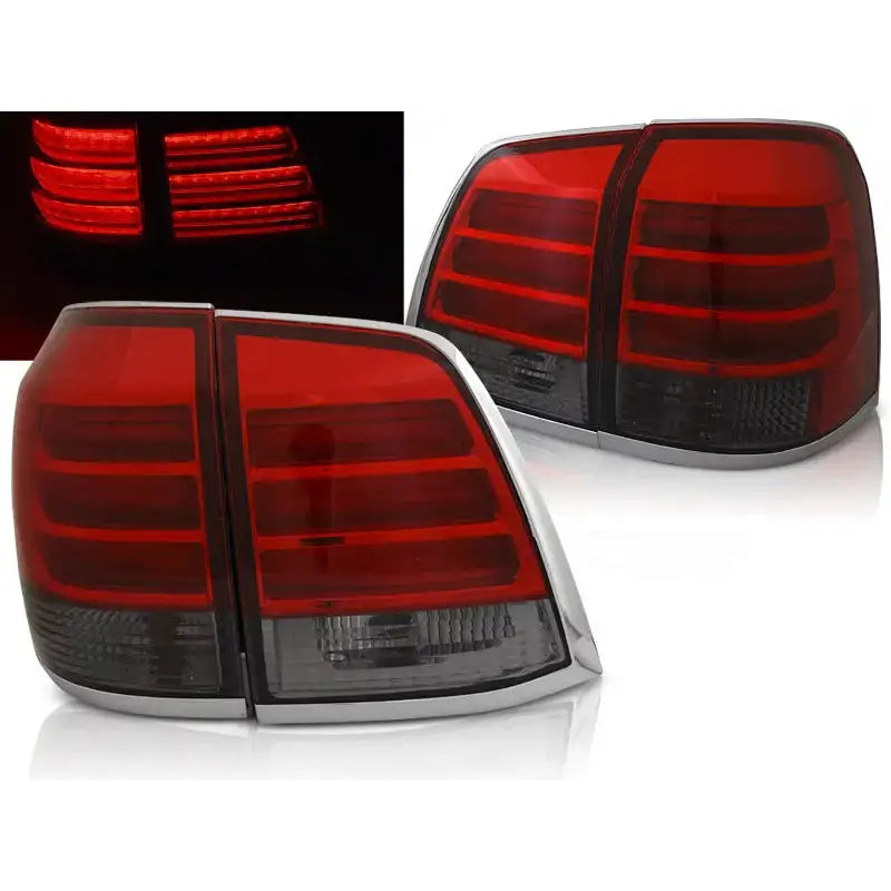 Baklykter Toyota Land Cruiser Fj200 07-15 Red Smoke Led