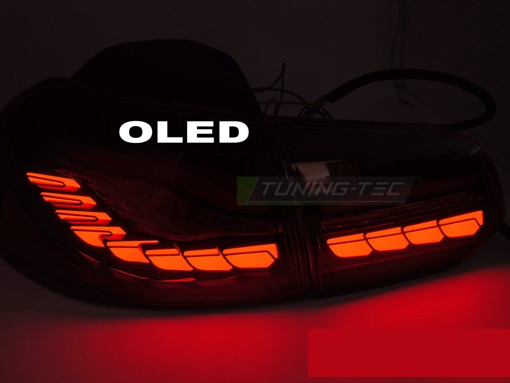 Komplett sett LED baklykter VW Golf 6 rød utførelse venstre og høyre side