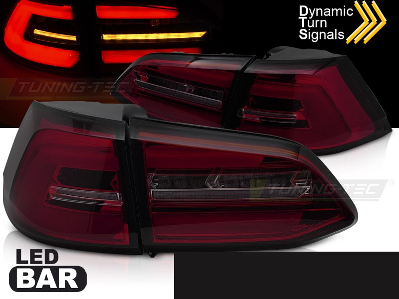 Baklykter Volkswagen Golf 7 LED dynamisk blinklys smoke finish nærbilde høyre side