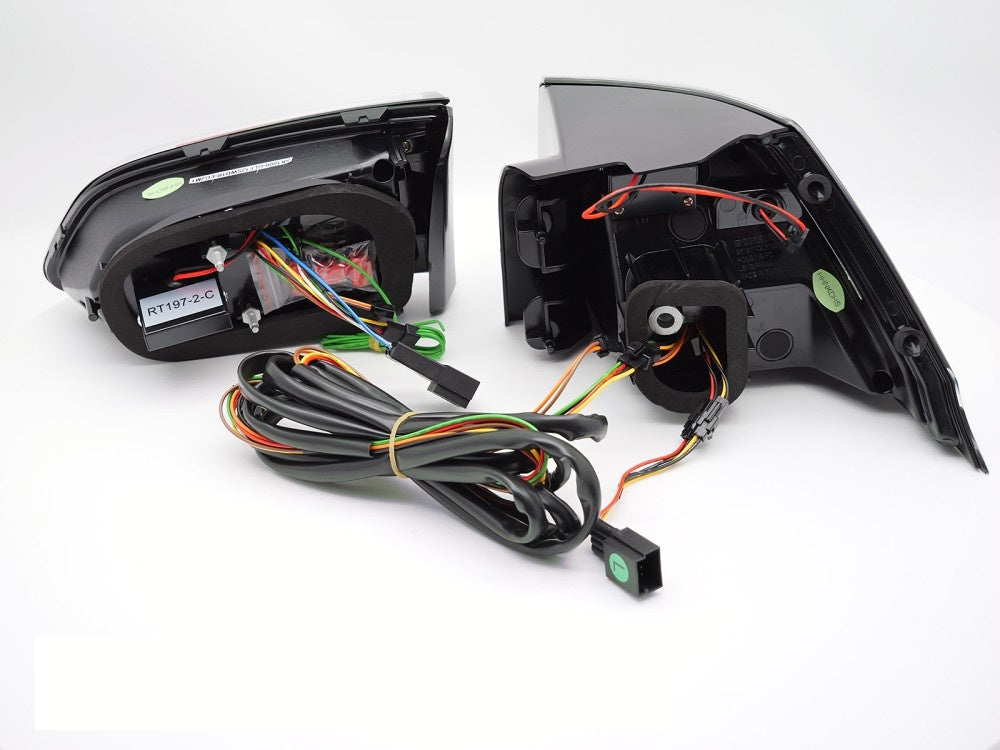 Volkswagen Golf 7 LED baklykter LDVWT6 montert visning av bakparti med sekvensiell funksjon