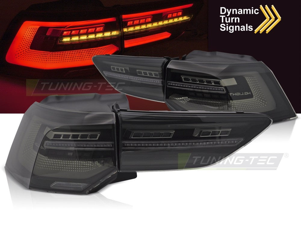 Smoke-tonede baklykter Volkswagen Golf 8 LED dynamisk blinklys nærbilde