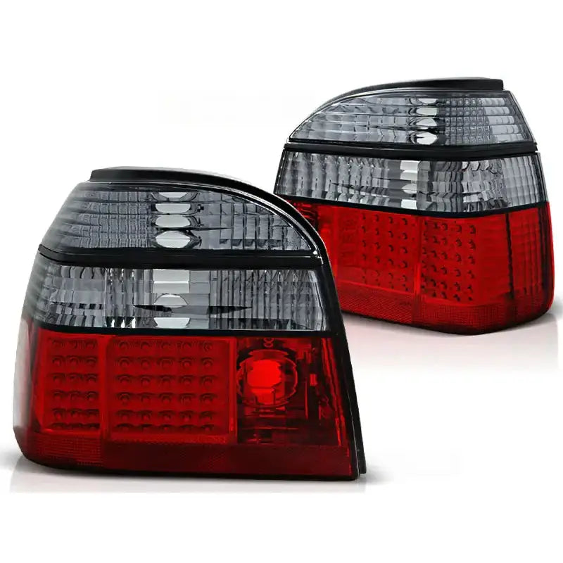 Baklykter Vw Golf 3 09.91-08.97 Red Smoke Led