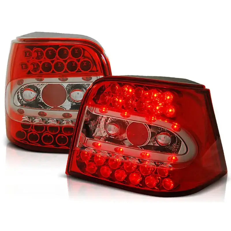 Baklykter Vw Golf 4 09.97-09.03 Hatchback Red White Led