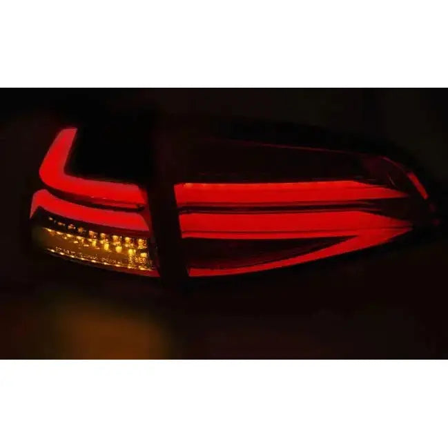 Baklykter Vw Golf 7 13- Red Smoke Led Bar - 5