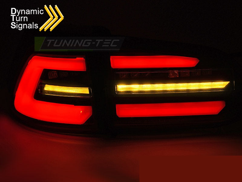 Komplett sett baklykter LED svart VW Golf 7 Variant facelift detaljbilde av lyktehus