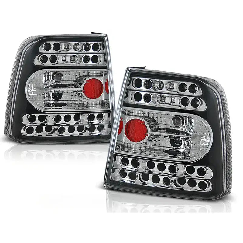 Baklykter Vw Passat B5 11.96-08.00 Sedan Black Led - 2