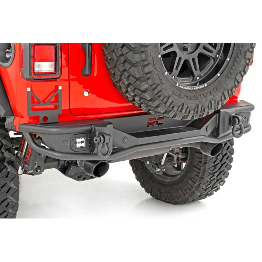 Bakre Stålrørstøtfanger Med Led-lys Rough Country - Jeep Wrangler Jl 4 d 18- - 2