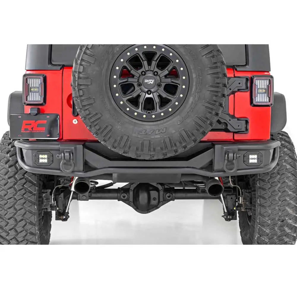 Bakre Stålrørstøtfanger Med Led-lys Rough Country - Jeep Wrangler Jk 4 d 07-18 - 3