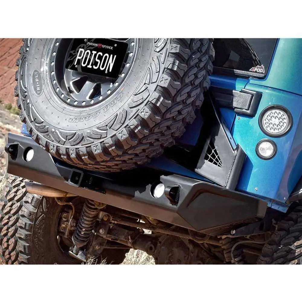 Bakre Stålstøtfanger Poison Spyder Bruizer - Jeep Wrangler Jk 4 d 07-18 - 5